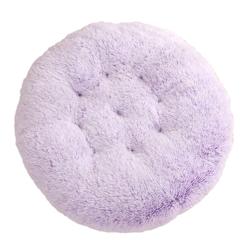 Round Plush Warm Sleep Dog Bed