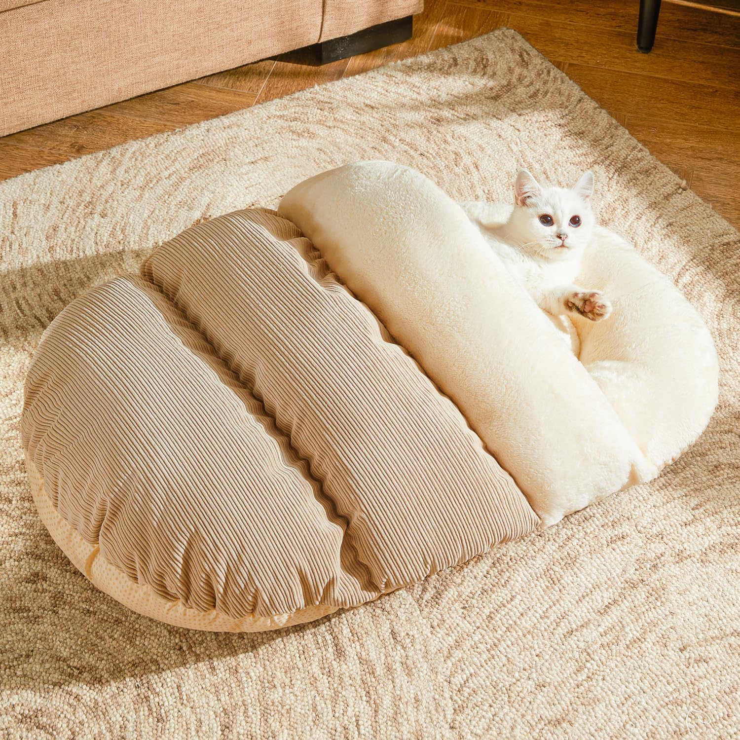 Ultra Soft Cute Plush Slipper Pet Bed