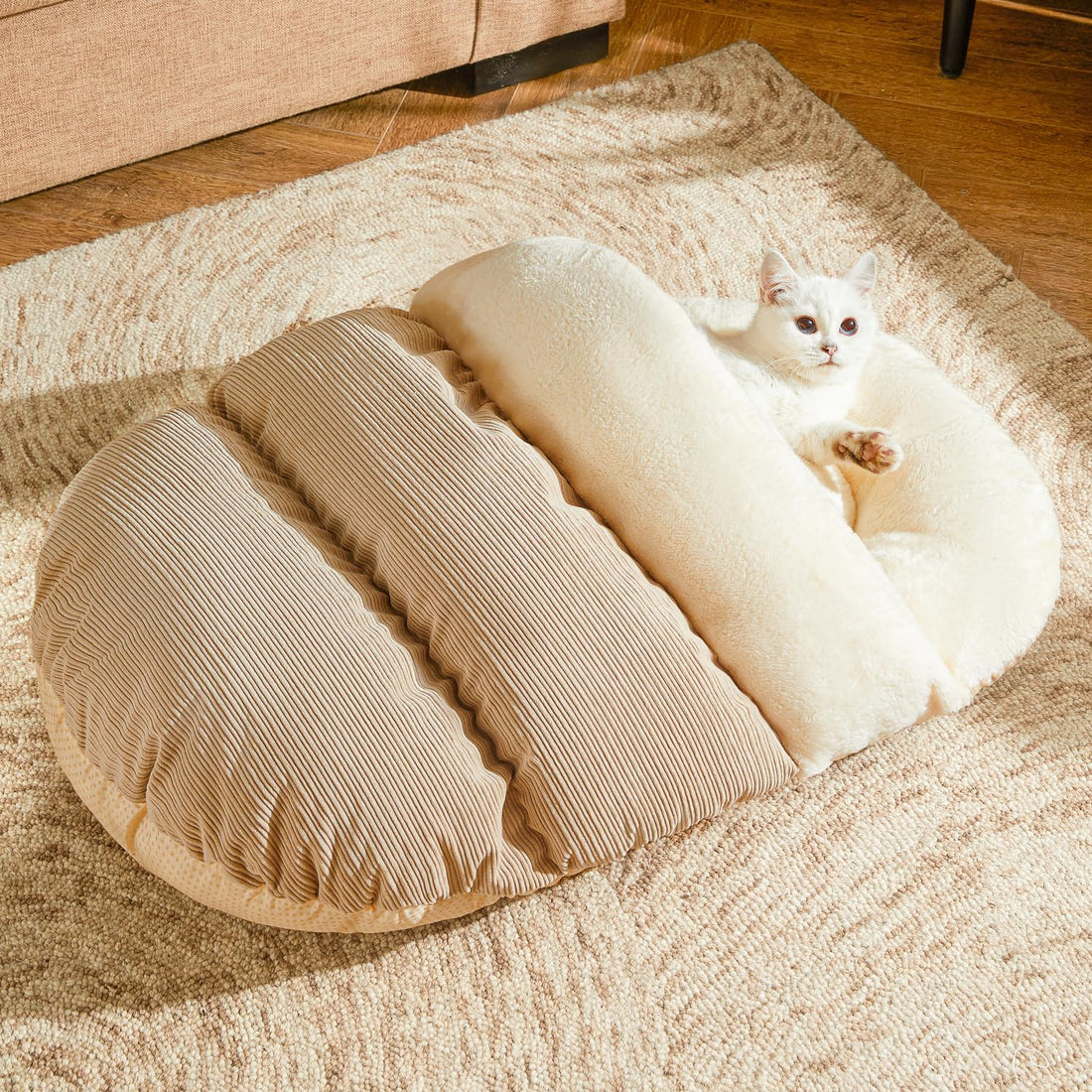 Ultra Soft Cute Plush Slipper Pet Bed