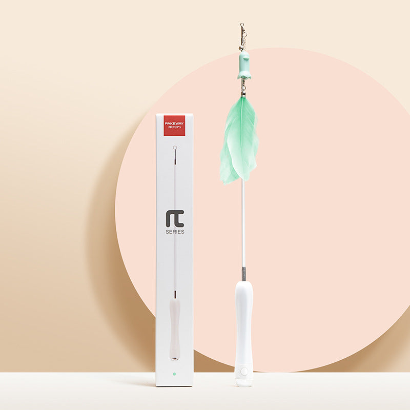 Laser Set Feather Funny Cat Stick Toy