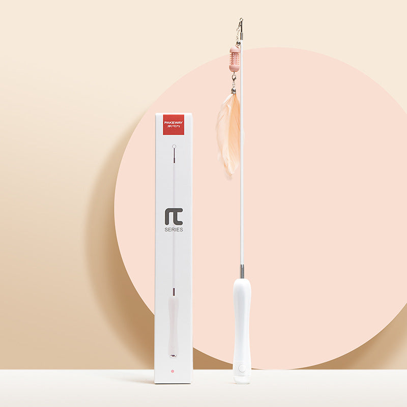 Laser Set Feather Funny Cat Stick Toy