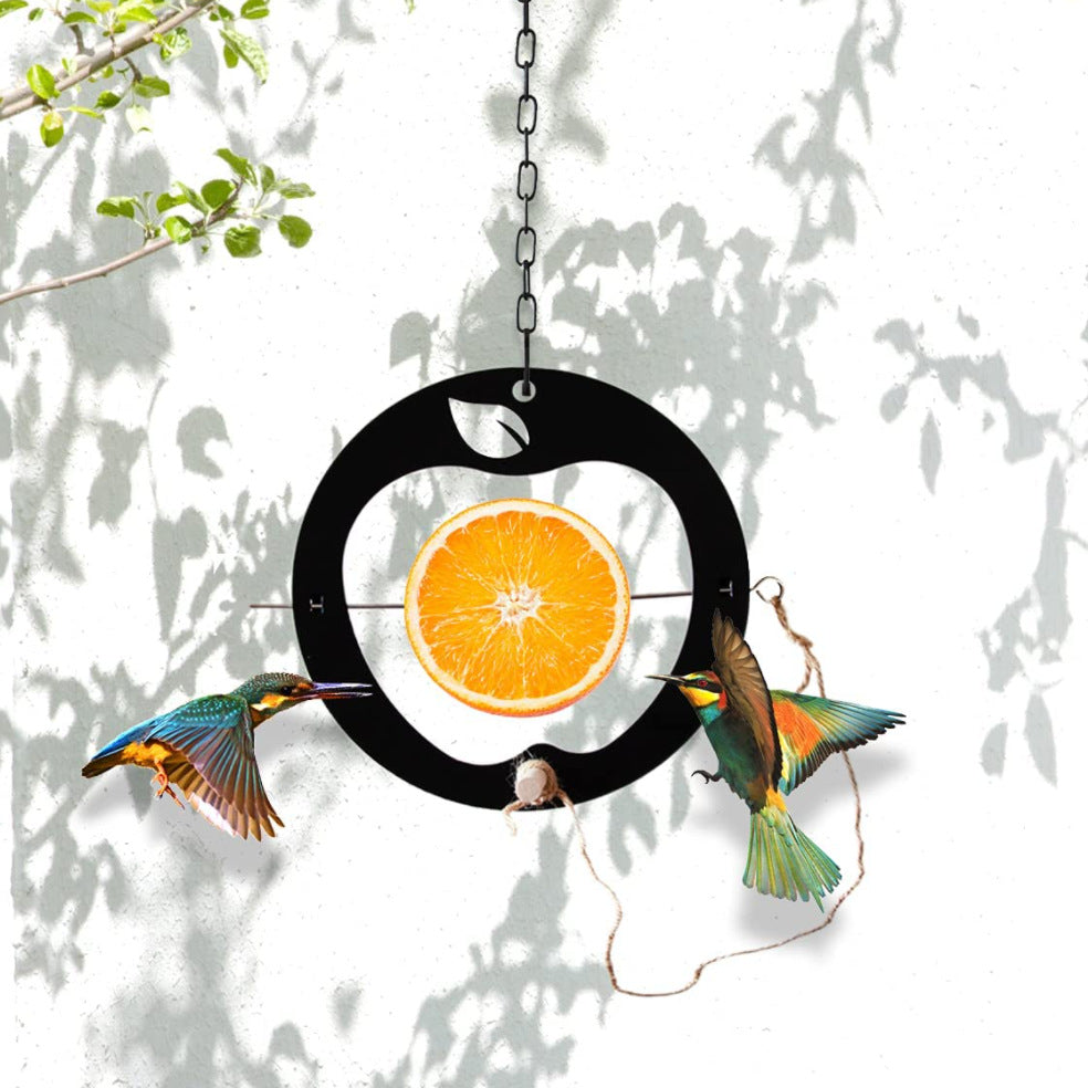 Simple Hanging Yellow Oriole Bird Fruit Feeder