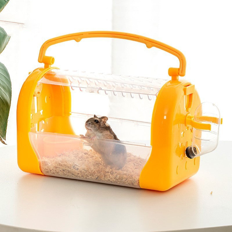 Portable Transparent Hamster Carry Cage