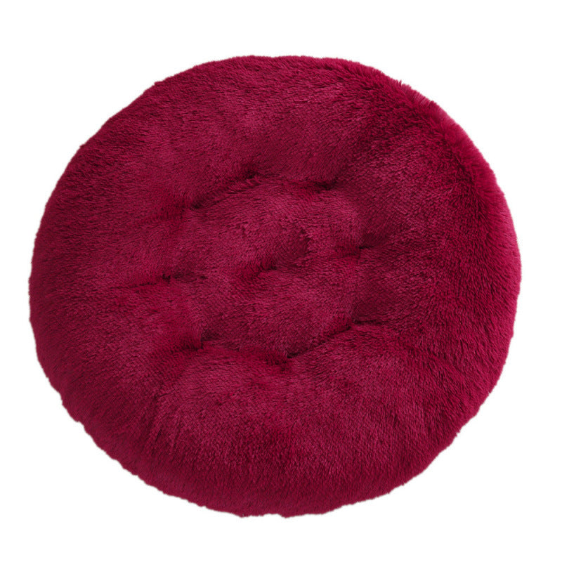 Round Plush Warm Sleep Dog Bed