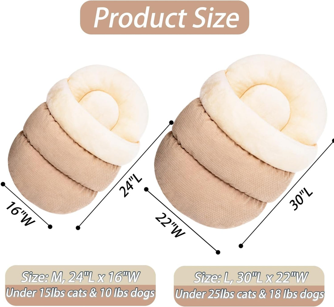 Ultra Soft Cute Plush Slipper Pet Bed