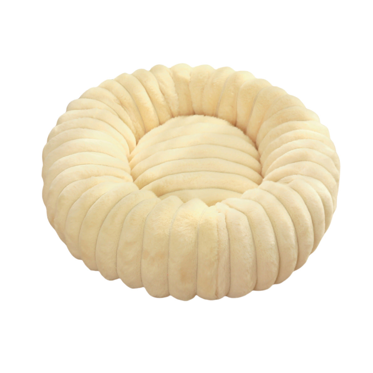 High Weight Pet Round Long Hair Bed