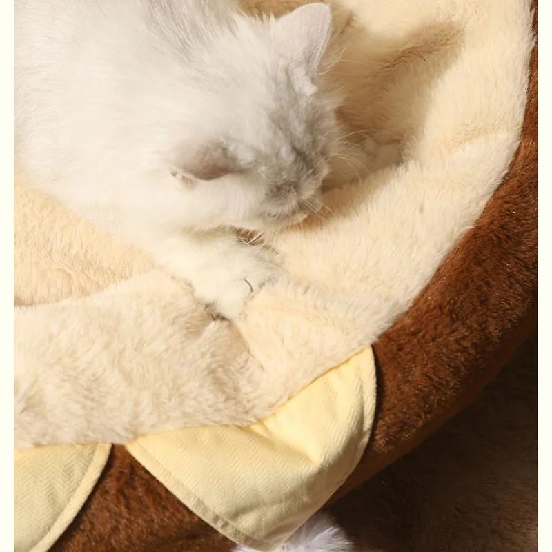 Round Winter Warm Deep Sleep Pet Bed