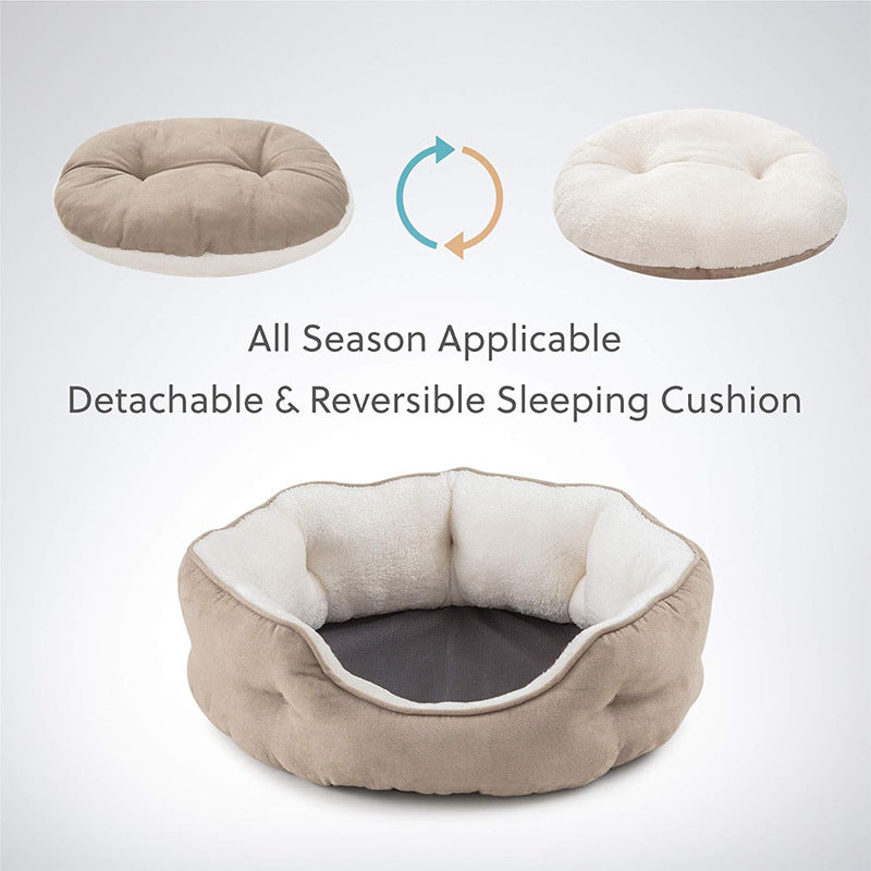 Pet Soft Round Sofa Blanket Bed