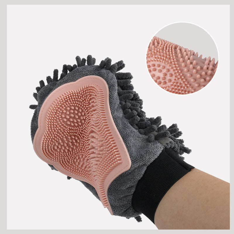 Pet Bathing 2-in-1 Grooming Glove