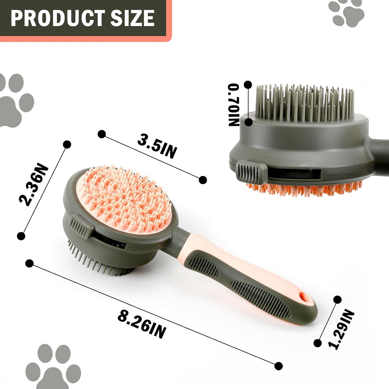 2 In 1 Double Side Brush Grooming Supplies