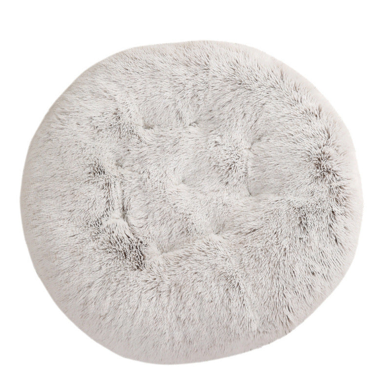 Round Plush Warm Sleep Dog Bed