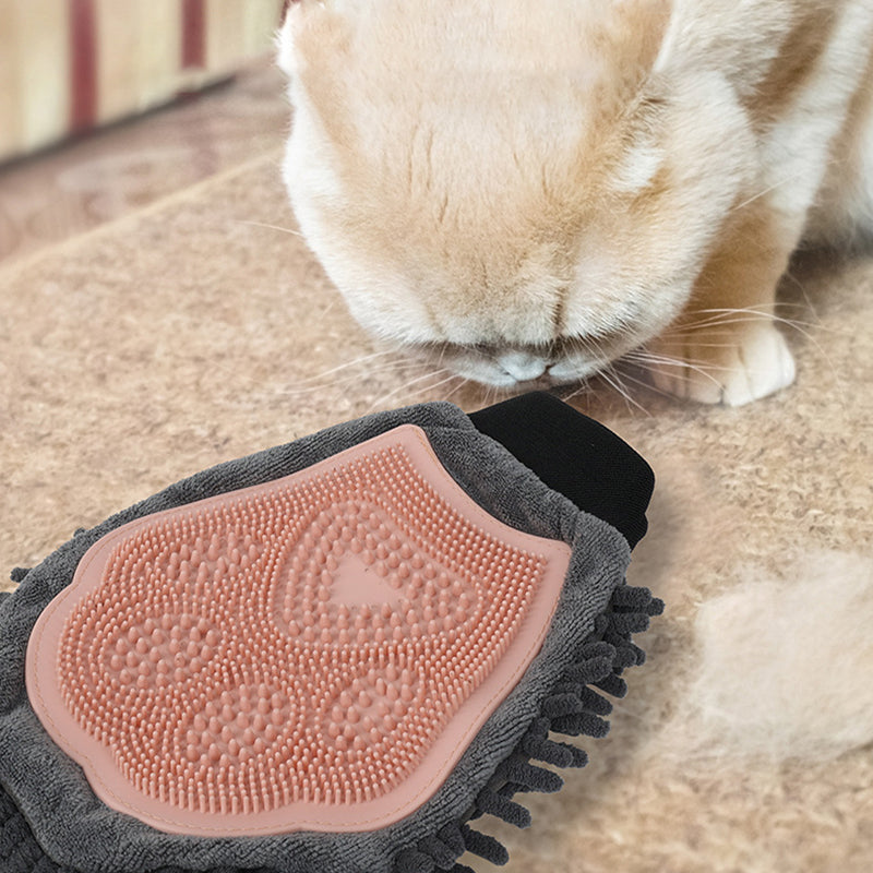 Pet Bathing 2-in-1 Grooming Glove
