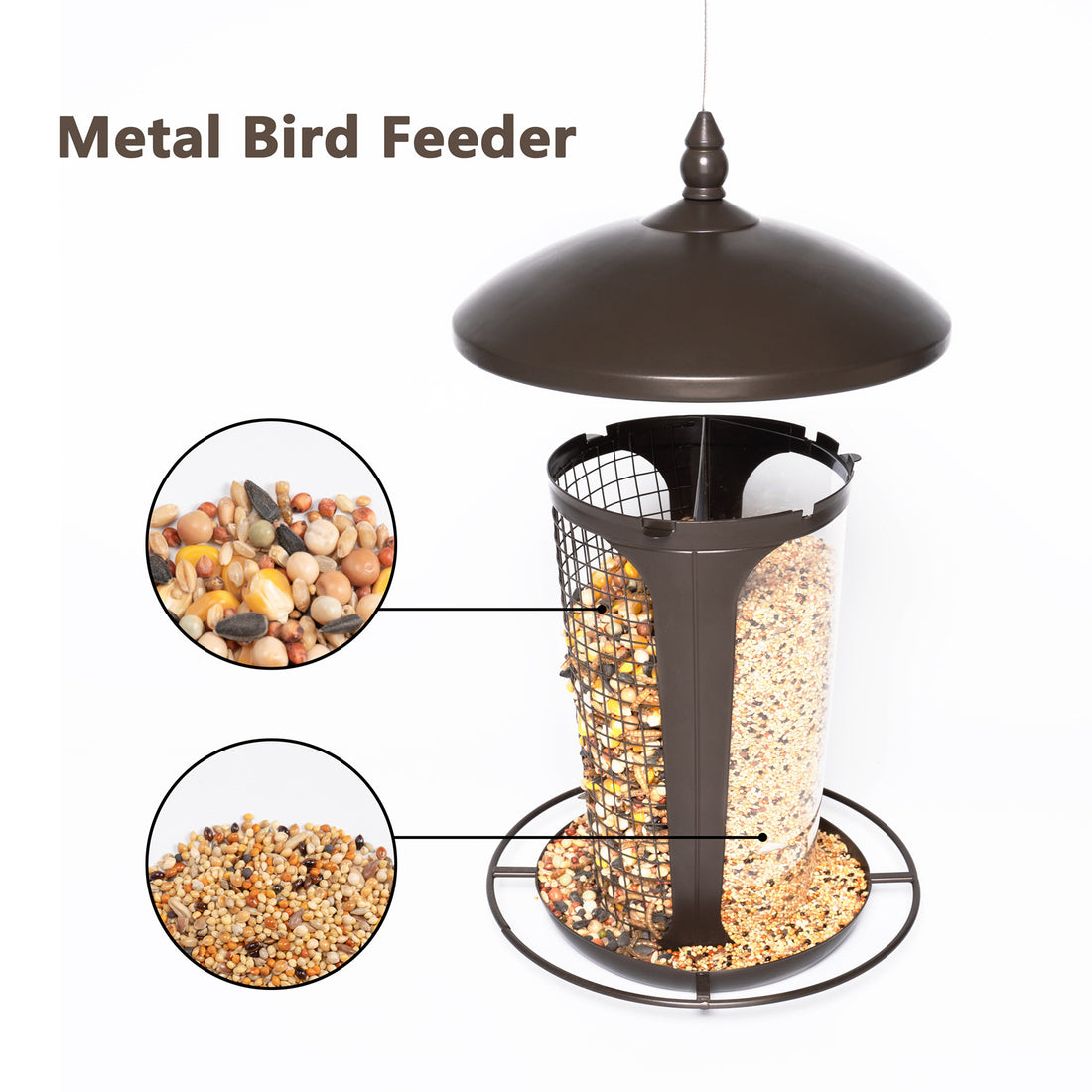 Outdoor Garden Automatic 2-in-1 Hanging Feeder